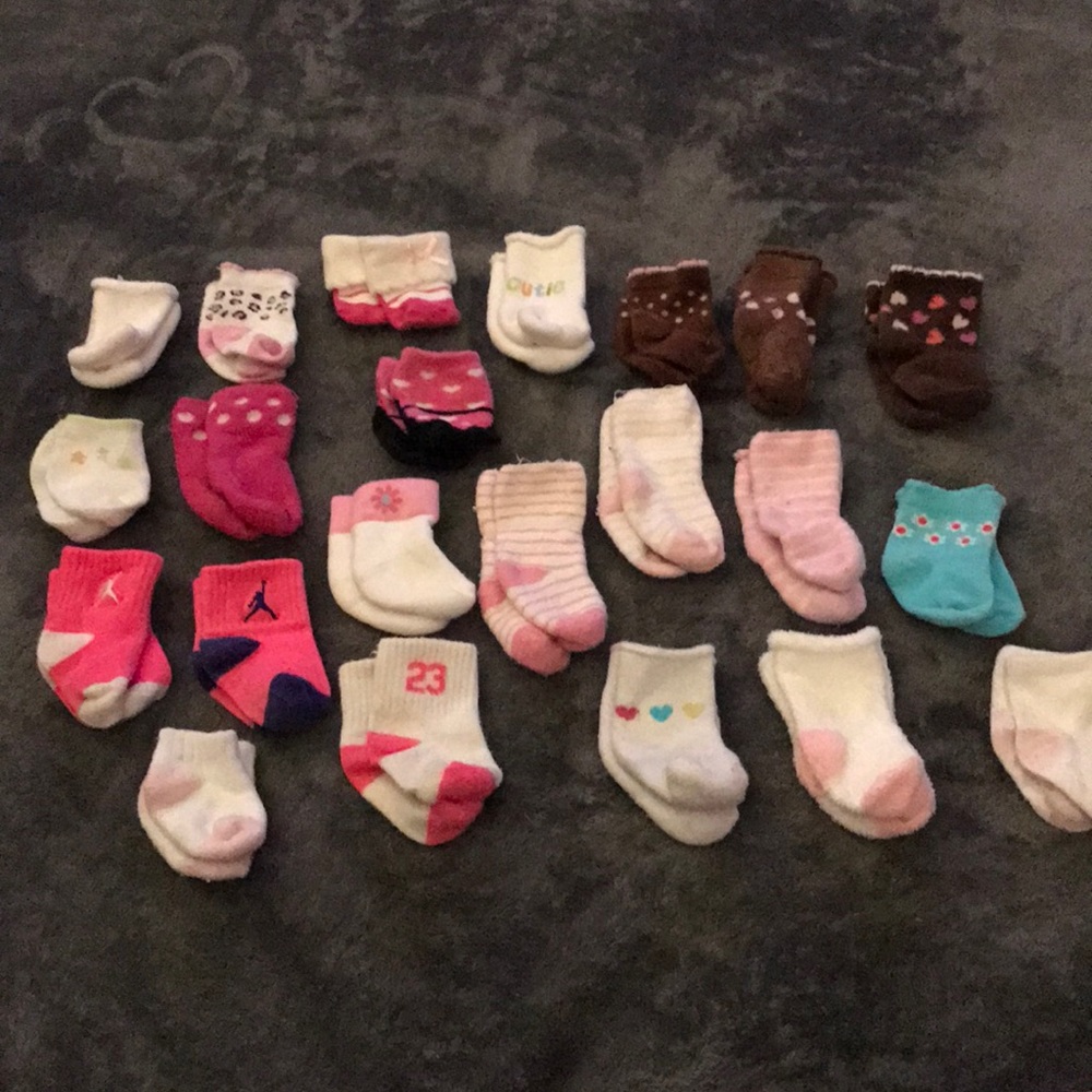 New born baby girl socks